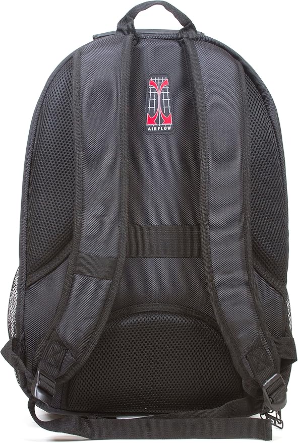 Dejuno Commuter Backpack Checkpoint-Friendly Laptop Pocket, Black, 15.6-Inch