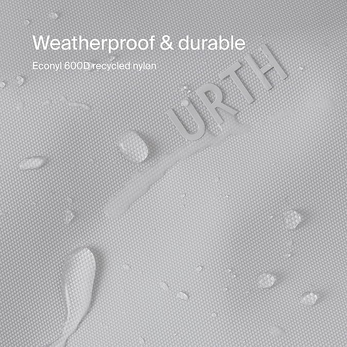 Urth Naos Laptop Sleeve - 13-14 Inch Padded, Water Resistant, Recycled Laptop Case Compatible with MacBook Air/Pro in Ash Grey
