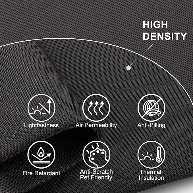 Desk Divider, Movable Desk Panel Privacy Partition for Home Office, Student, Classroom, Study, Free Standing, Scratch Resistance, 48"x18", Midnight