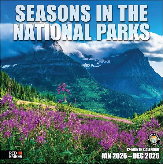 RED EMBER Seasons in the National Parks 2025 Wall Calendar 12 Month | 12" x 24" Open | Thick & Sturdy Paper | Giftable | Calendar 2025