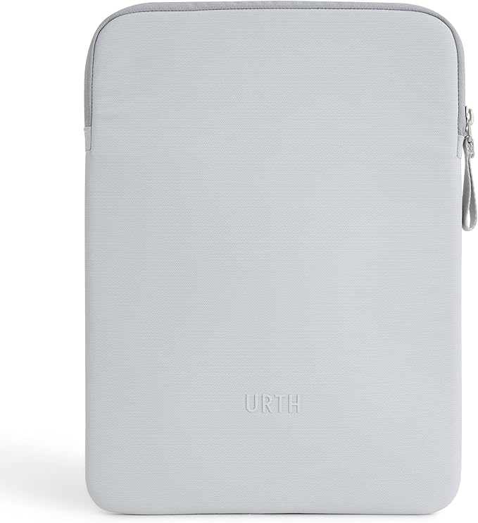 Urth Naos Laptop Sleeve - 13-14 Inch Padded, Water Resistant, Recycled Laptop Case Compatible with MacBook Air/Pro in Ash Grey