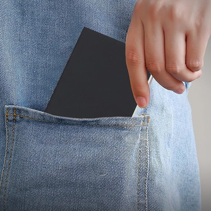 TWONE Pocket Notebook, 6 Pack Softcover Mini Notebooks 3.5" x 5.5" Black Notebook Small Memo Notepad for Men Women Kids Traveler Author, 30 Sheets,60 Lined Pages