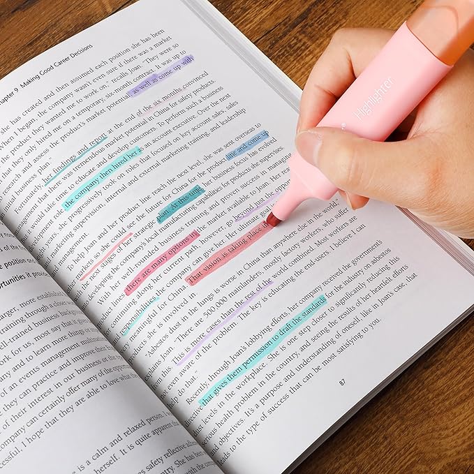 Mr. Pen- Highlighter Marker, 8 Pack, Morandi Colors, Chisel Tip, Cute Pastel Highlighter Set, Assorted Colors