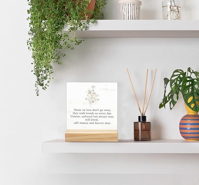 Inspirational Gifts for Women Home Desk Decor, Motivational Quotes Wooden Plaque Sign Desk with Wooden Stand, Positive Birthday Thanksgiving Gifts for Women Mom Aunt Family Friends