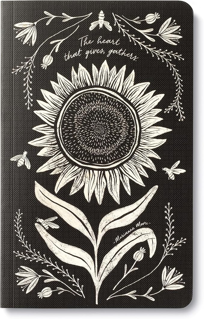 Compendium Softcover Journal - The heart that gives, gathers. – A Write Now Journal with 128 Lined Pages, 5″W x 8″H