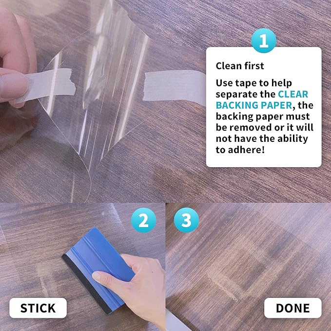 Clear Dry Erase Board Paper-Whiteboard for Fridge-Clear Contact Paper Sheets for Wall-Adhesive Dry Erase Board Sticker for Desk/Refrigerator/Office/Classroom/Wallpaper(5.82''X8.27''X6 Pcs)