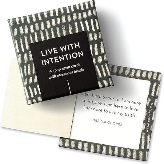Compendium ThoughtFulls Pop-Open Cards — Live with Intention — 30 Pop-Open Cards, Each with a Different Inspiring Message Inside