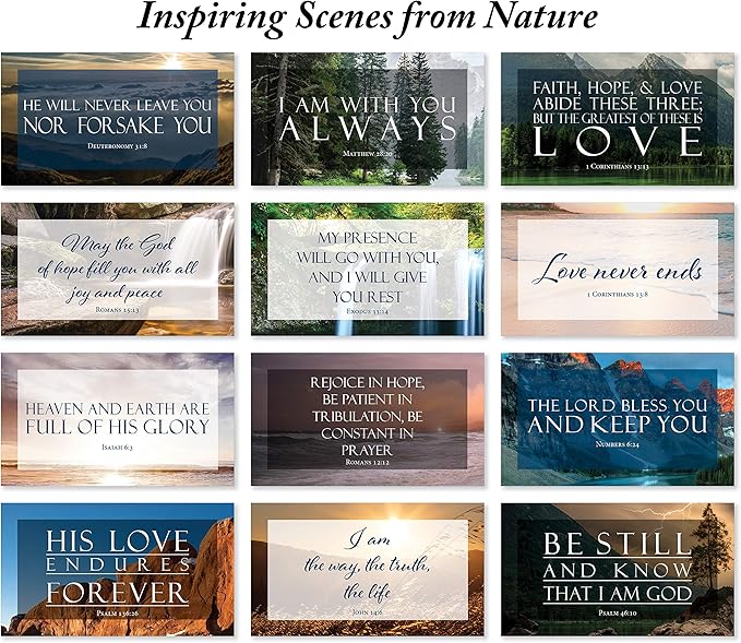 JBH Creations Share a Verse Bible Cards with Full Scripture - Pack of 48