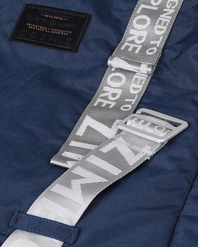 ZIMEGO Unisex Two-Tone Gym Tote Bag - Stylish Everyday Travel Tote with Double Top Handles