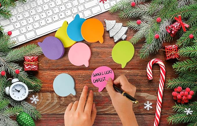 Bubble Sticky Notes 3x3 in, 8 Pads, Super Cute Bright Color Strong Adhesive Post, Clean Removal, 82 Sheets/pad