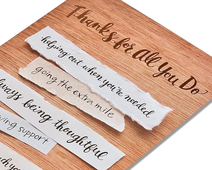 American Greetings Thank You Card (Appreciated)