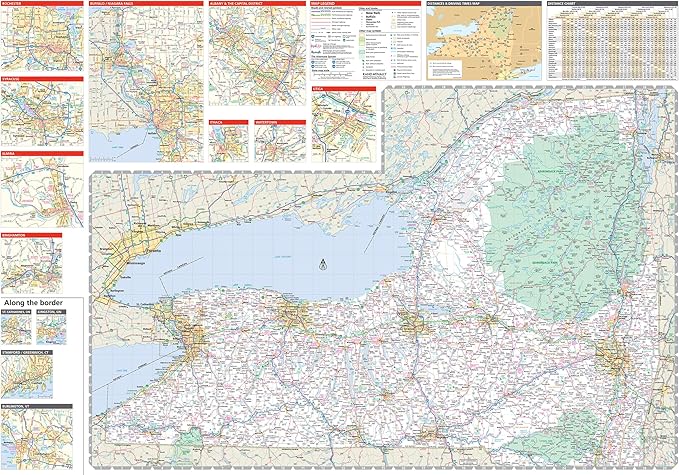 Rand McNally Easy to Read: New York State Map