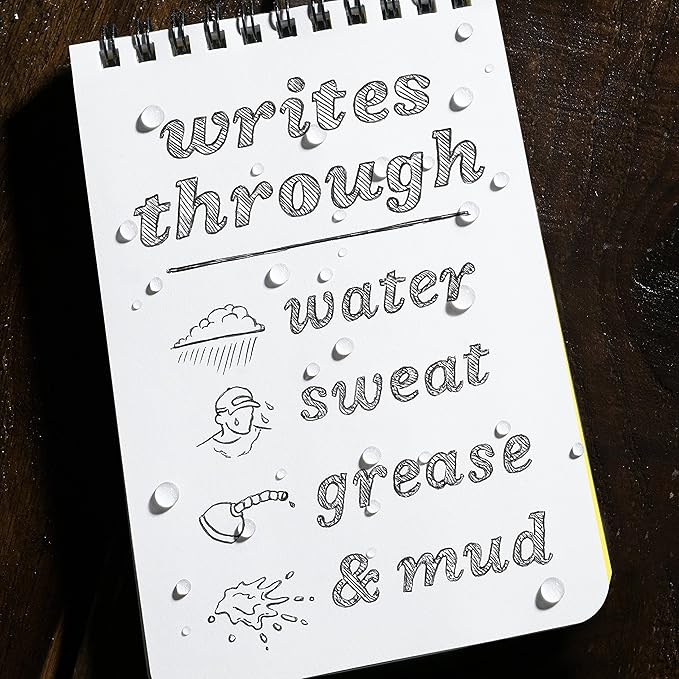 Rite in the Rain Weatherproof Black Metal Clicker Pen - Black Ink (No. 97)