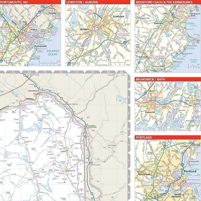 Rand McNally Easy to Read: Maine State Map