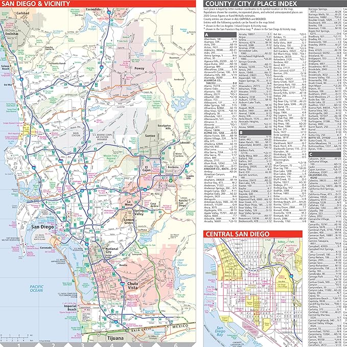 Rand McNally Easy to Read: California State Map