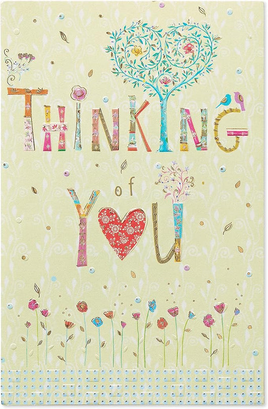 American Greetings Thinking Of You Card (Floral)