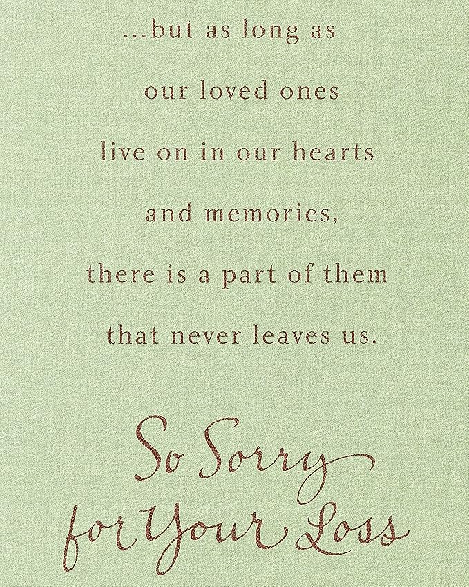American Greetings Sympathy Card for Loss of Father (Trees)