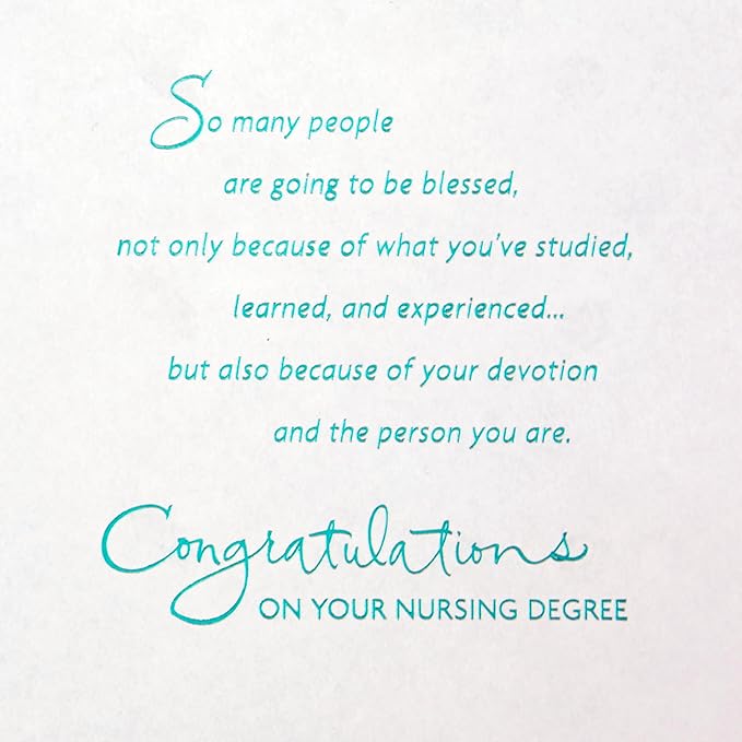 Hallmark Nurse Graduation Card (Nurses Make a Difference) for RN, LPN, Travel Nurse, Healthcare Worker
