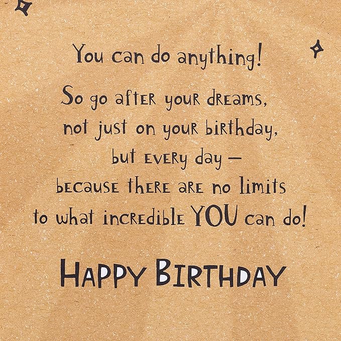 American Greetings Birthday Card for Grandson (You Can Do Anything)