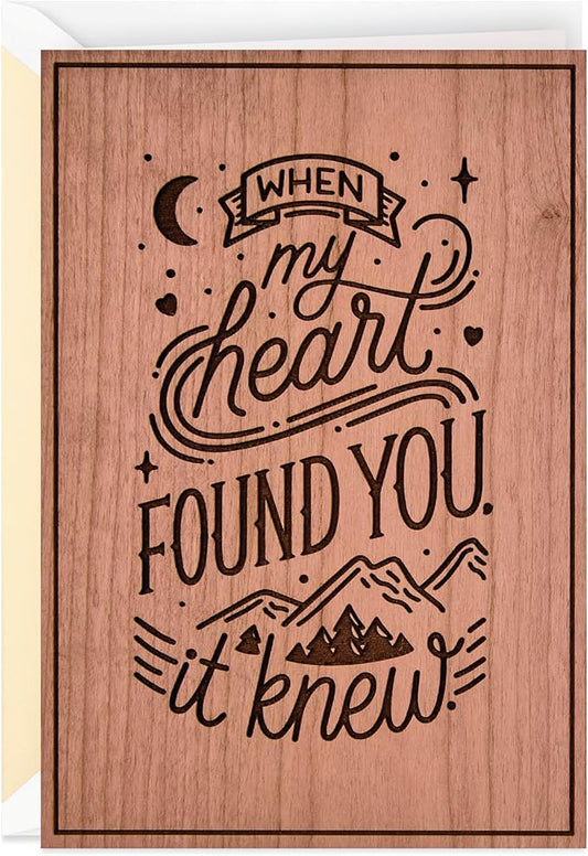 Hallmark Signature Wood Anniversary Card (Where We've Been, Where We're Going)