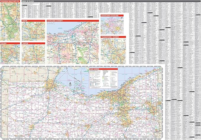 Rand McNally Easy to Read: Ohio State Map