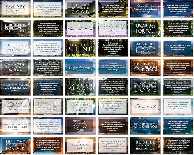 JBH Creations Share a Verse Bible Cards with Full Scripture - Pack of 48
