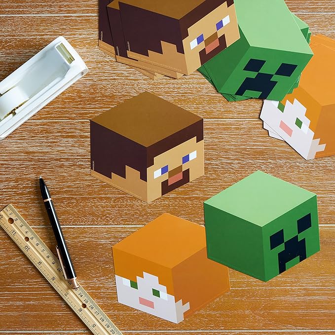 Eureka Minecraft Paper Cut-Out Classroom Decorations for Teachers, 36 Pieces