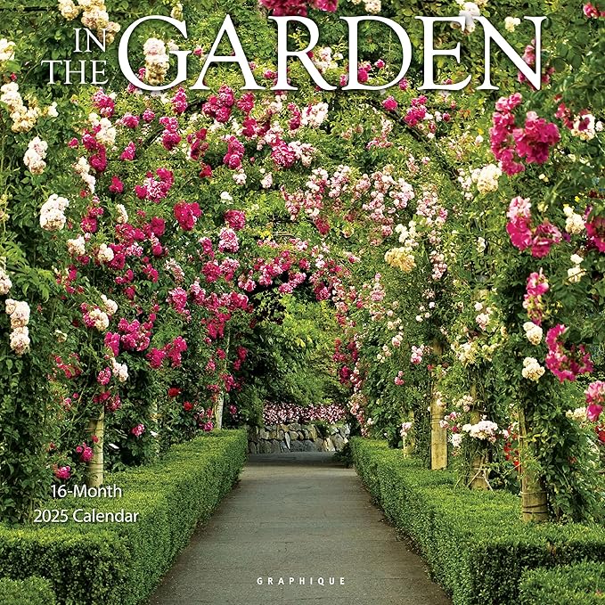 Graphique 2025 In the Garden Wall Calendar | 12” x 12” | Thick Paper | Home & Office Organizer | Large Monthly Grid | 3 Languages & Marked Holidays | 4 Month Preview Page for 2026