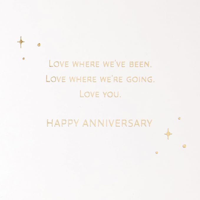 Hallmark Signature Wood Anniversary Card (Where We've Been, Where We're Going)