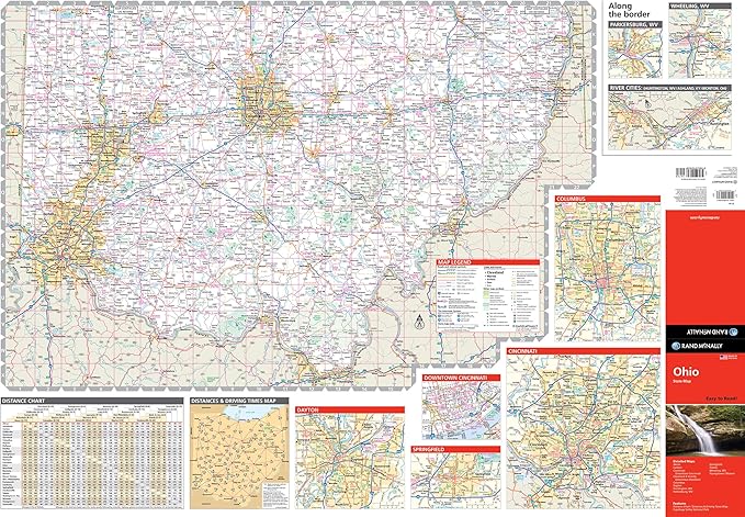 Rand McNally Easy to Read: Ohio State Map