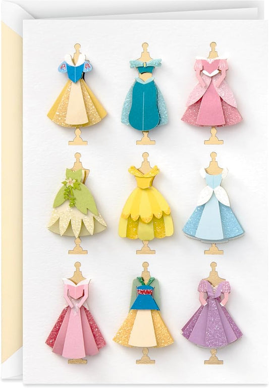 Hallmark Signature Blank Card (Disney Princess Dresses)