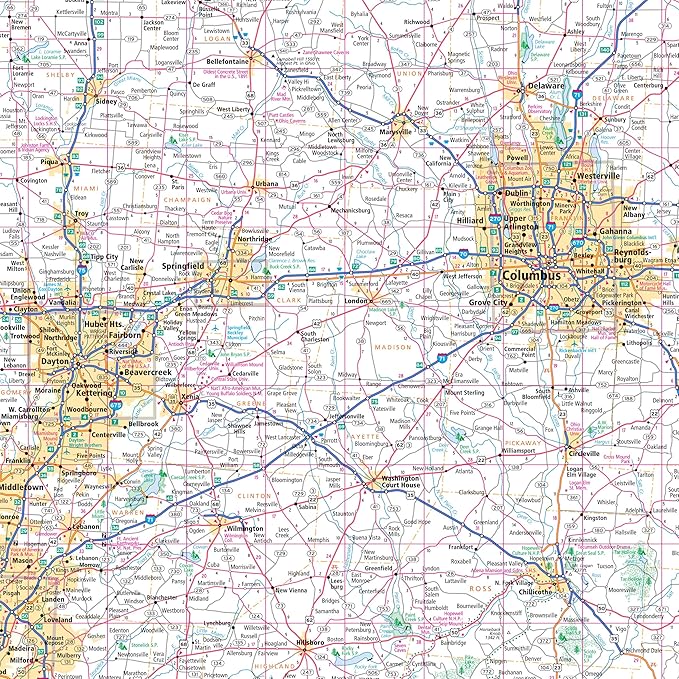 Rand McNally Easy to Read: Ohio State Map