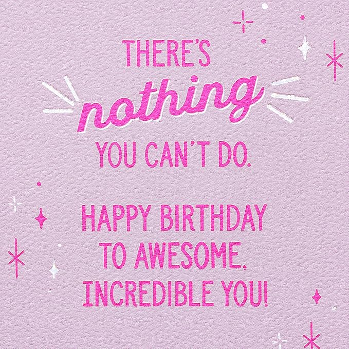 American Greetings Birthday Card for Her (Awesome, Incredible You)